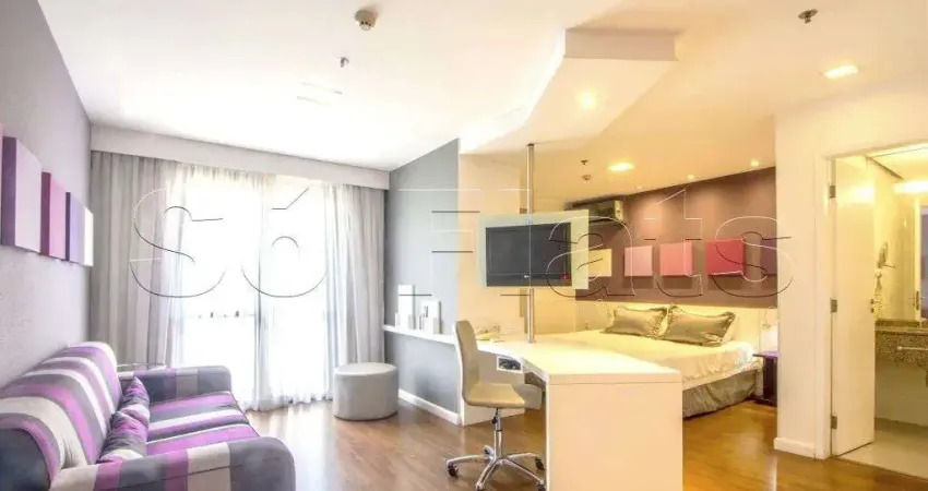 Flat disponível para locação na vila mariana contendo 33m², 1 dormitório e 1 vaga de garagem.