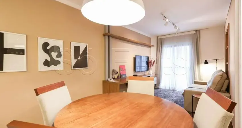 Flat para locação com excelente localização no itaim bibi totalmente mobiliado. consulte-nos.