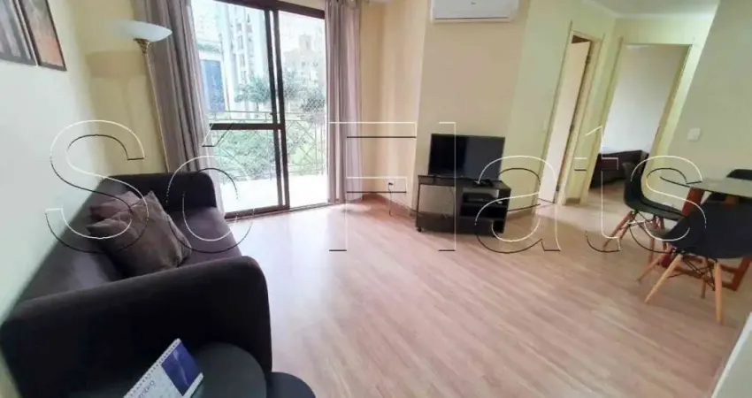 Flat no quality alvorada mobiliado com 52m² na vila olímpia, próximo ao shopping vila olímpia.