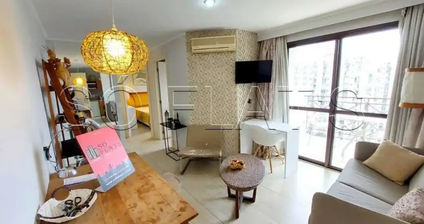 Flat na Vila Olímpia com 02 dorms, próximo a Marginal Pinheiros. Com entrada imediata e sem fiador.