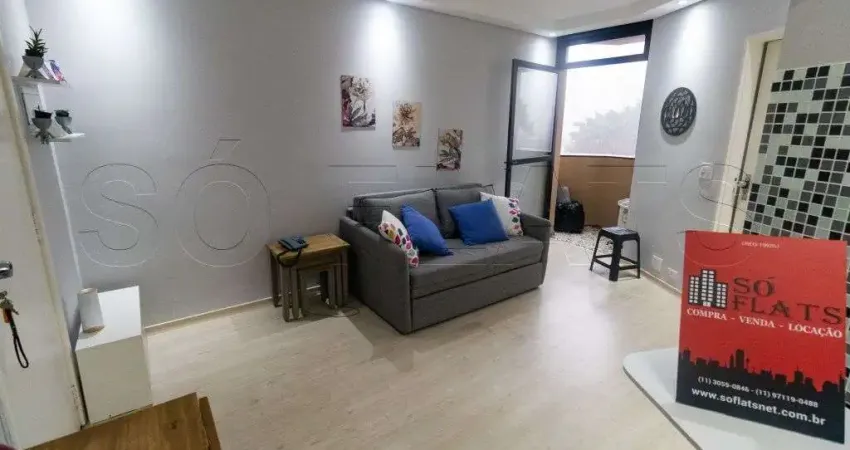 Flat moema studio disponível para venda com 37m² e 01 vaga de garagem