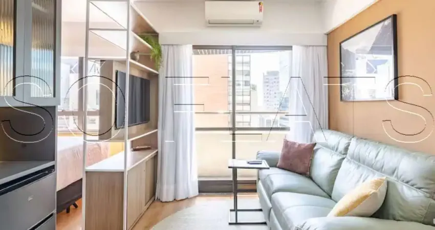 Flat radisson paulista, disponível para compra com 30m², 1 dormitório e 1 vaga