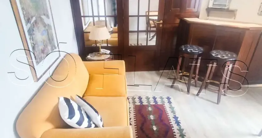 Flat transamérica higienópolis classic disponível para venda com 39m², 1 dormitório e 1 vaga