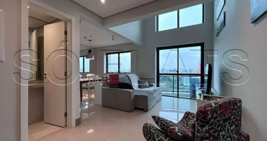 Flat international duplex disponível para venda com 75m², 02 dorm e 02 vagas de garagem