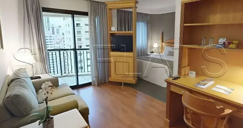 Flat estanplaza ibirapuera, disponível para venda com 34m², 1 dormitório e 1 vaga de garagem