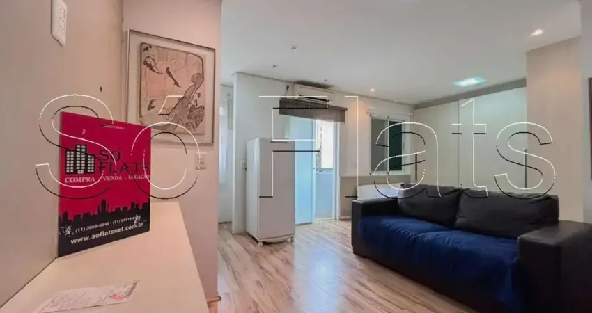 Flat disponível para locação com uma localização privilegiada ao lado da av. brig. luis antônio.