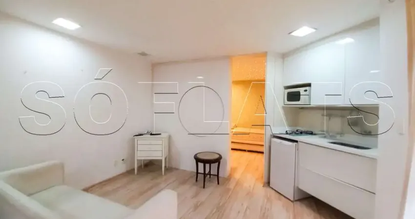 Flat transamérica higienópolis classic disponível para venda com 39m², 1 dormitório e 1 vaga
