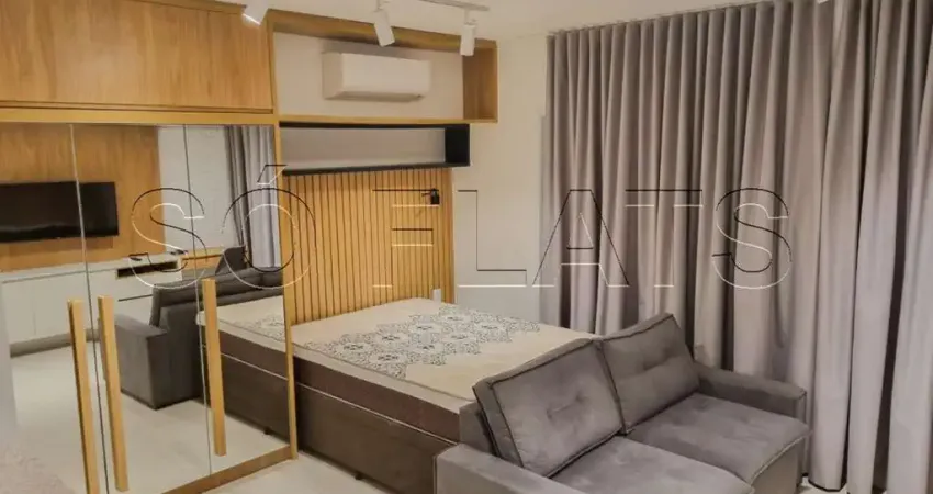 Residencial landing campo belo, studio disponível para locação com 45m², 1 dormitório e 1 vaga.