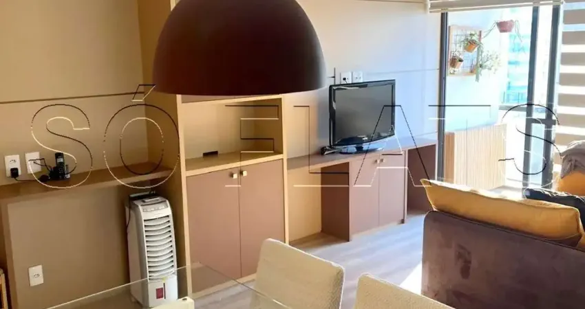 Flat no central park disponível para locação contendo 61m², 2 dormitórios e 2 vagas de garagem.