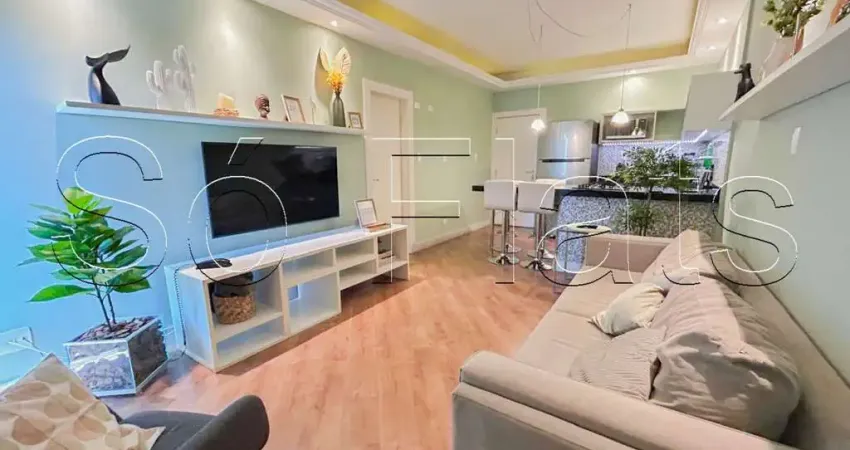 Flat no le bougainville com 55m², 1 dormitório e 1 vaga disponível para locação em alphaville.