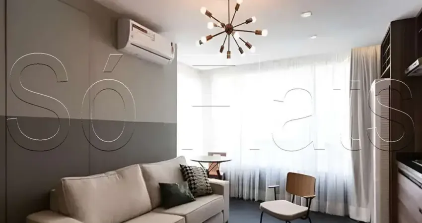 Residencial vn casa do ator, disponível para locação contendo 45m², 1 dormitório e 1 vaga.