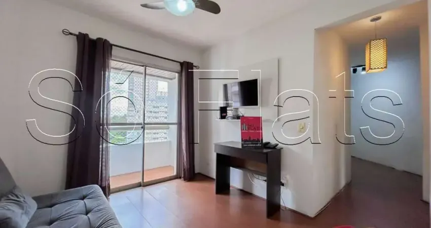 Flat no royal ibirapuera park com 43m², 1 dormitório e 1 vaga, para locação no paraíso.