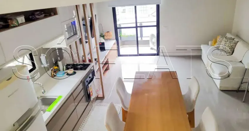 Flat disponível para locação próximo a av. ibirapuera, rubem berta, indianópolis e metrô moema