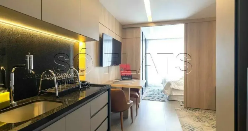 Flat no residencial hit itaim disponível para locação muito bem localizado próx da av santo amaro.