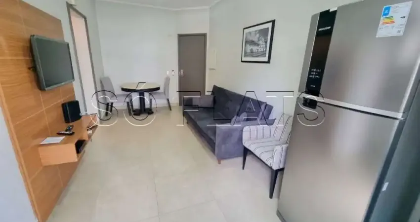 Flat com 1 dormitório e 1 vaga na rua do Shopping Center 3 disponível para locação