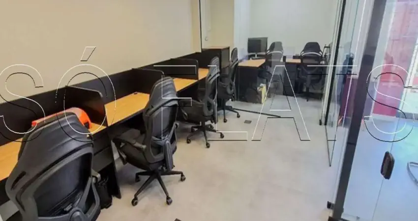 Edifício arq moema, sala comercial disponível para locação com 46m², mobília completa e 01 vaga.