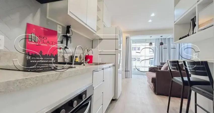 Residencial ny sp brooklin, apto disponível para locação contendo 37m², 01 dormitório e 01 vaga.