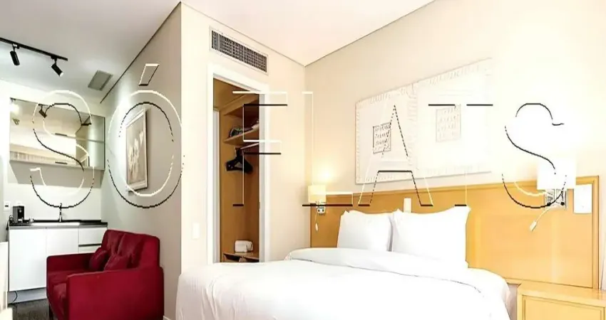 Apto transamérica berrini disponível para locação com 32m², 01 dormitório e 01 vaga de garagem.