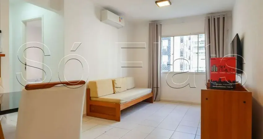 Saint paul, flat disponível para locação contendo 40m², 01 dormitório e 01 vaga.