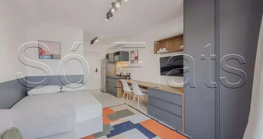 Studio do it pinheiros, flat disponível para locação com 25m² e 1 dormitório.