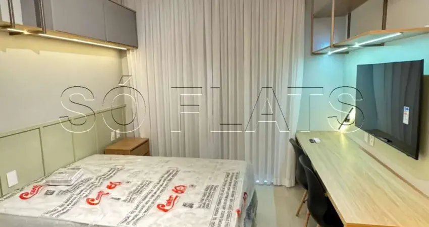 Today faria lima, apto disponível para locação contendo 25m² e 01 dormitório.