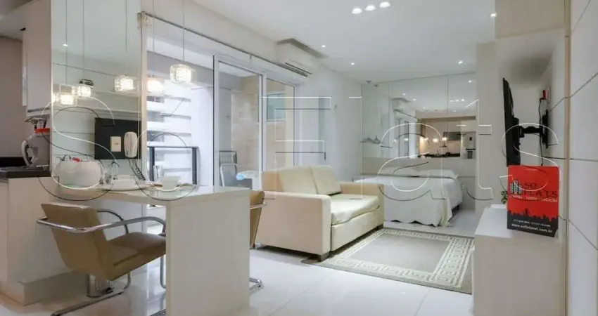 Option paraíso, flat bem localizado disponível para locação contando com 40m² e 01 dormitório.