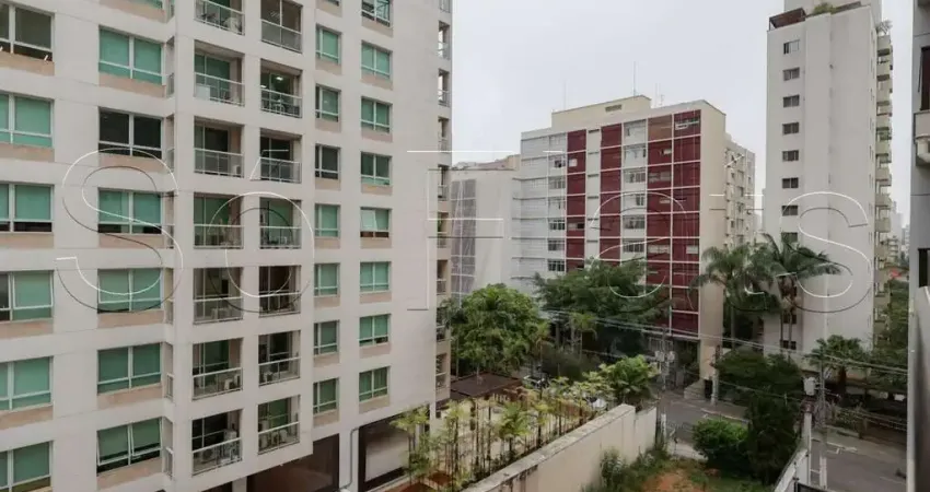 Option paraíso, flat bem localizado disponível para locação contando com 40m² e 01 dormitório.