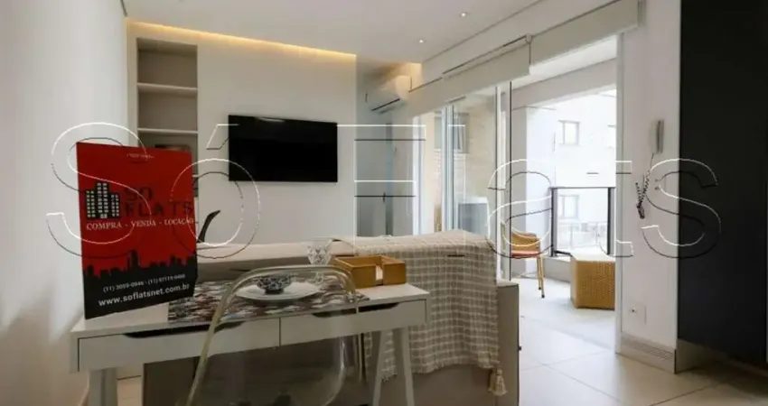 Option paraíso, apto bem localizado disponível para locação contando com 38m² e 01 dormitório.