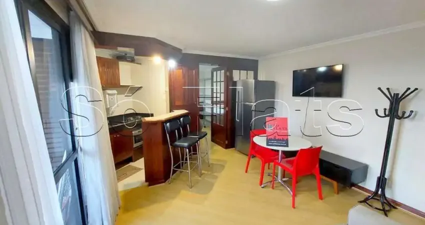 Flat transamérica higienópolis classic disponível para venda com 39m², 1 dormitório e 1 vaga