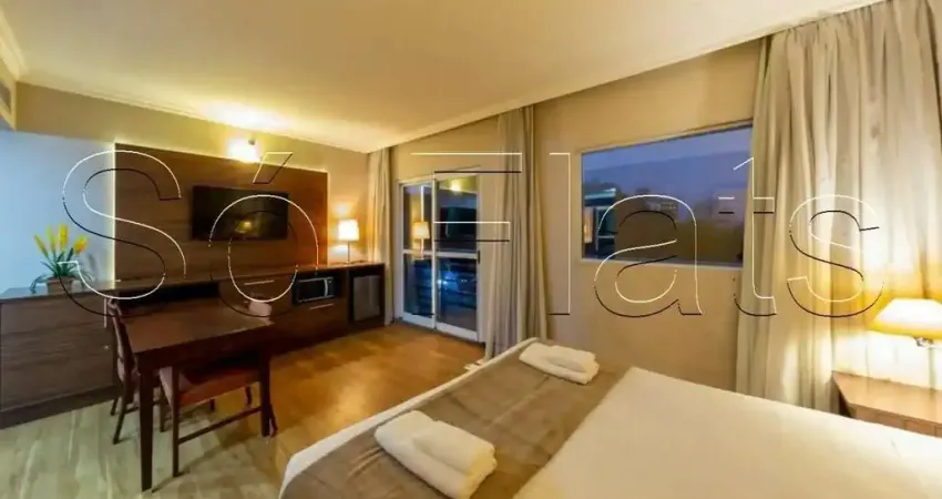 Flat disponível para locação próximo a marginal pinheiros e avenida berrini.