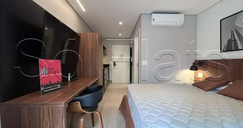 Studio pivô match vila nova, flat disponível para locação contendo 24m² e 01 dormitório.