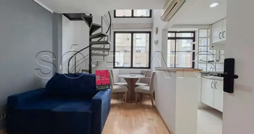 Duplex york, apto disponível para locação com 52m², 01 dormitório e 01 vaga.