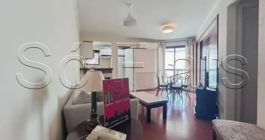 Flat disponível para locação no paradise garden com 59m², 2 dormitórios e 2 vagas.