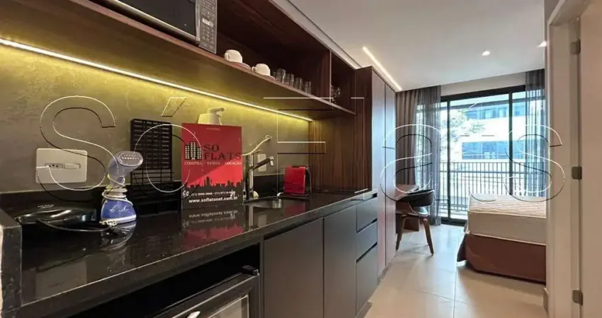 Studio pivô match vila nova, flat disponível para locação contendo 24m² e 01 dormitório.