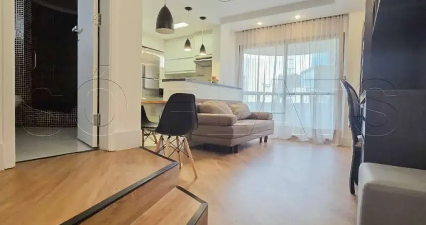 Apto no paulista wall street com 48m², 1 dormitório e 1 vaga, disponível para locação nos jardins.
