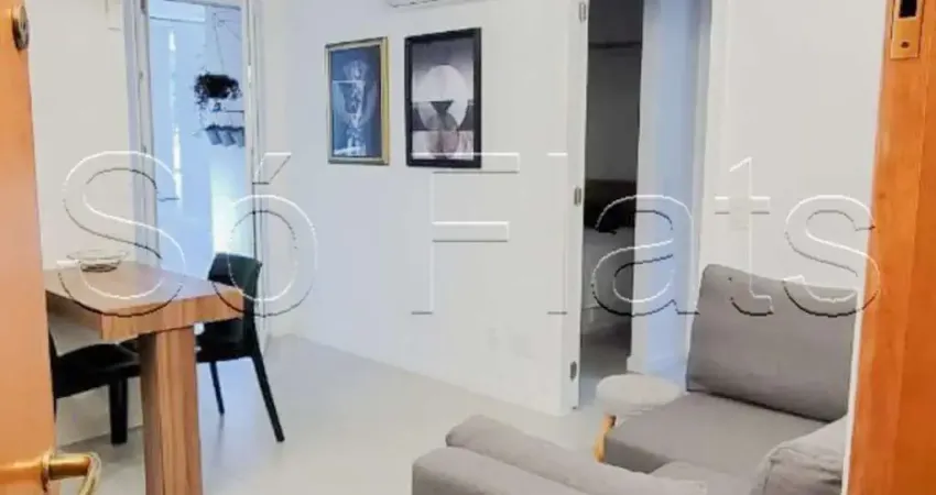 Flat disponível para locação com uma localização privilegiada ao lado da av. brig. luis antônio.