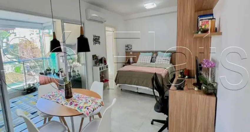 Studio my place paraíso, apto disponível para locação contendo 42m², 01 dormitório e 01 vaga.