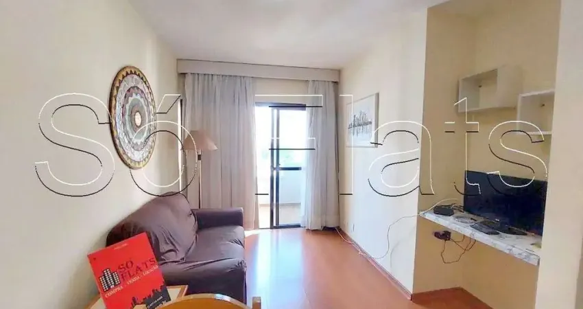 Apartamento para locação no madison plaza 35m², 1 dormitório e 1 vaga de garagem.