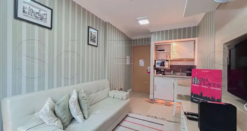 Paulista classic, flat disponível para locação contendo 29m², 1 dormitório e 1 vaga de garagem.