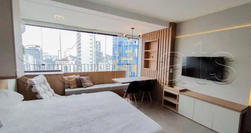 Flat no vn melo alves disponível locação 30m², 1 dormitório no bairro do jardim paulista.