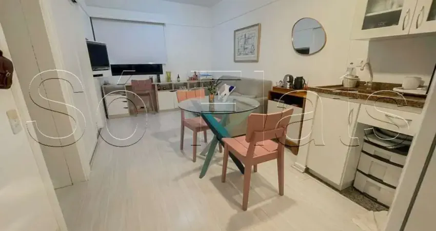 Flat disponível para locação nos jardins, próximo ao shopping pamplona e av. 9 de julho.