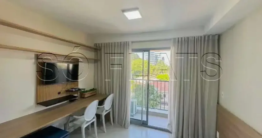 Studio disponível para locação no residencial helbor b liv contendo 28m² e 01 dormitório.