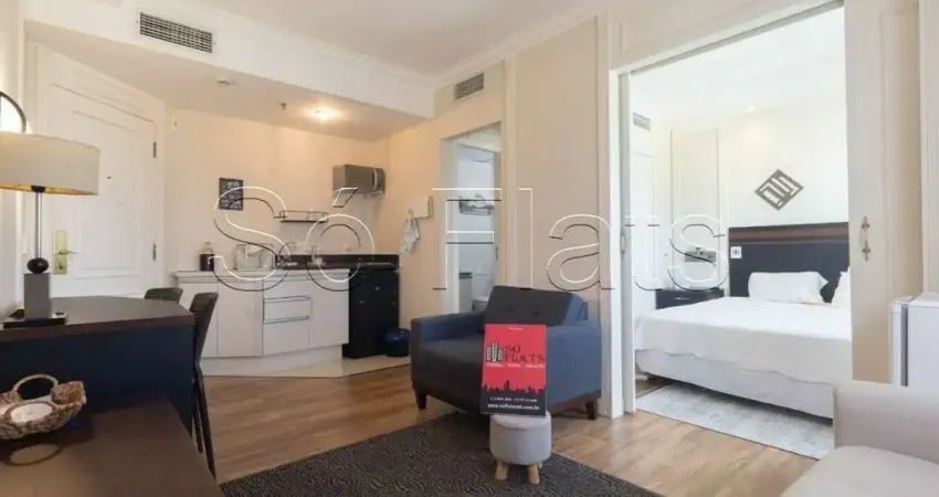 Apto disponível para locação no the universe contendo 27m², 1 dormitório e 1 vaga de garagem.