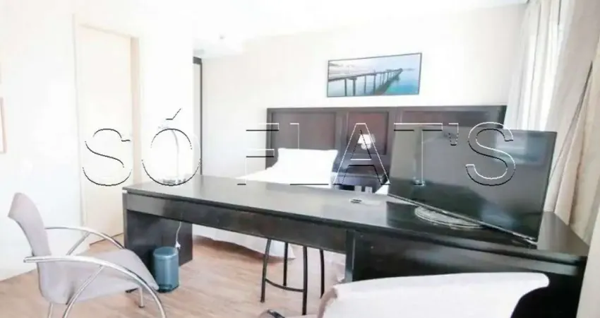 Flat para locação próximo a puc e av. sumaré. com entrada imediata e sem fiador ou burocracia.