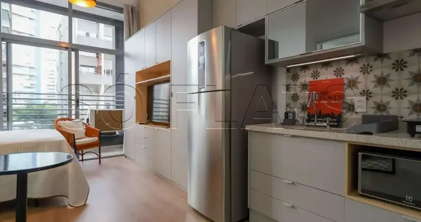 Dna vila mariana, apartamento no modelo studio disponível para locação com 27m² e 1 dormitório.