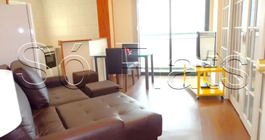 Flat disponível para locação no itaim bibi próx as avs brigadeiro faria lima e próximo e anto amaro.