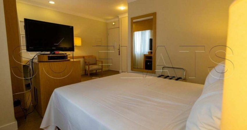 Flat totalmente mobiliado25m² 1 dorm, 1 vaga para investimento no Campo Belo
