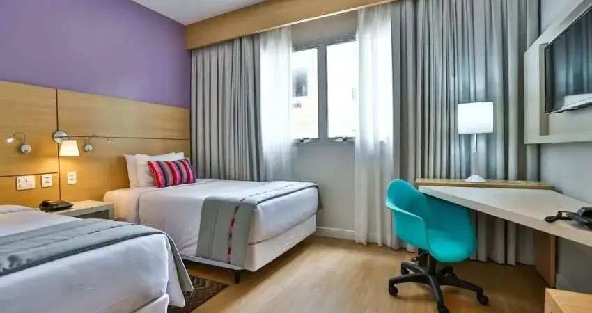 Flat Radisson Santos disponivel para venda com 30m², 01 dorm e 01 vaga de garagem