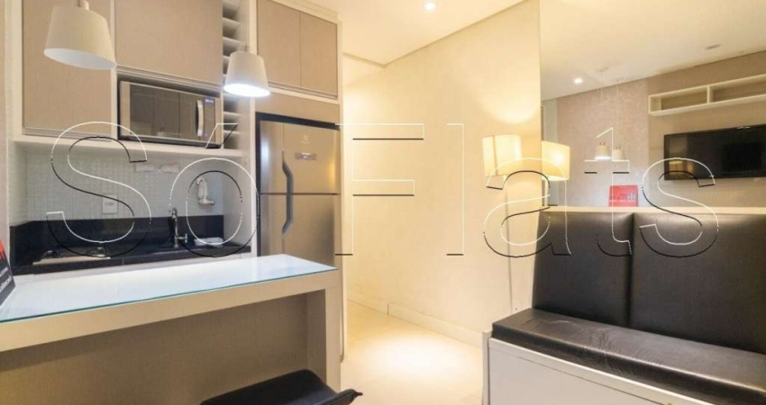 Flat no Residencial New Studio, disponível para locação ele contém 30m², 1 dormitório e 1 vaga.
