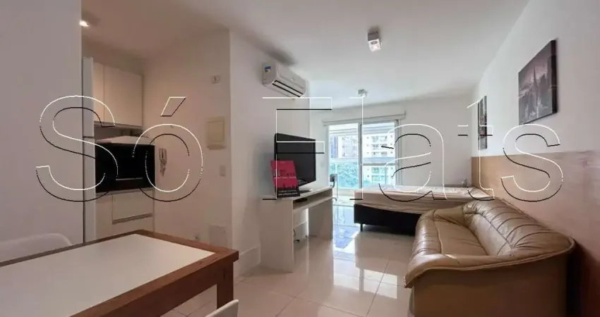 Loft jcp, flat disponível para locação contendo 37m², 01 dormitório e 01 vaga de garagem.